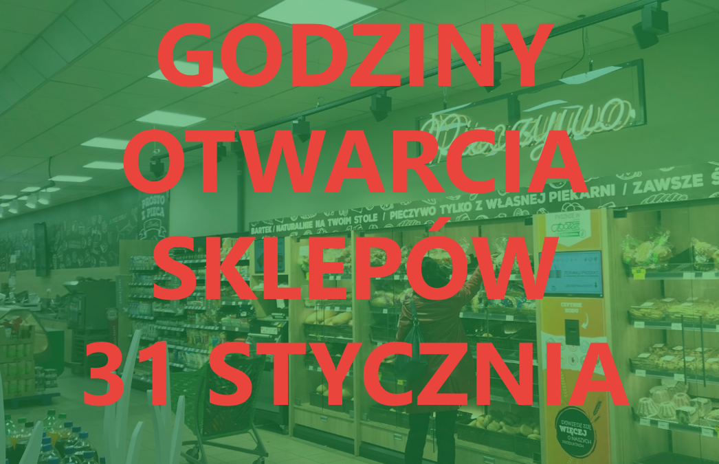 Godziny otwarcia niedziela HANDLOWA 31.01.2021