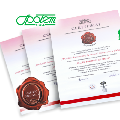 Produkty Społem Kielce z certyfikatem Jakość i Tradycja