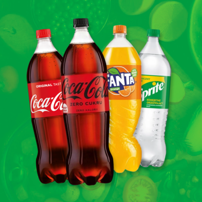 Napój Fanta, Sprite, Coca Cola, Coca Cola Zero 1,5L Coca Cola