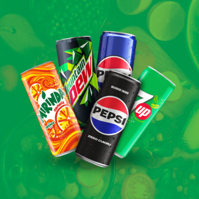 Napój 7up, Mountain Dew, Mirinda, Pepsi 330ml Frito Lay