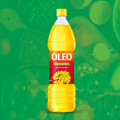 Olej rzepakowy Oleo 0,9l Kruszwica