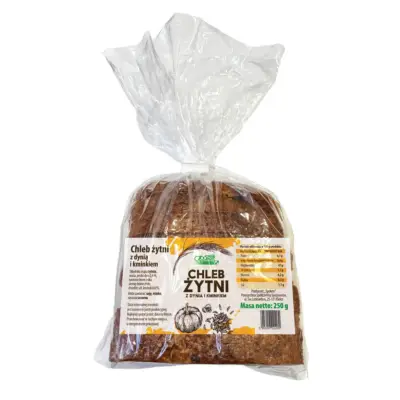 Chleb żytni z dynią i kminkiem 250g Społem PSS
